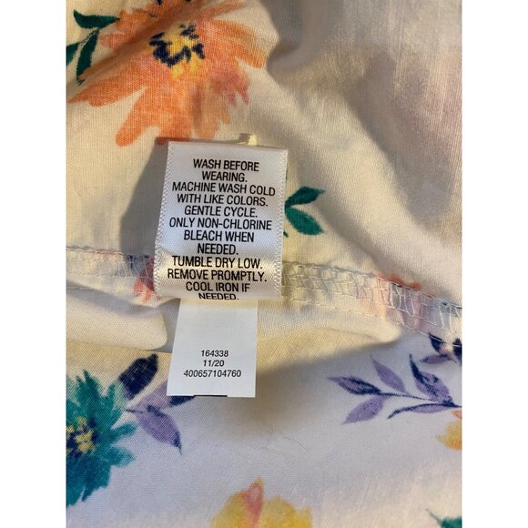 Croft & Barrow Womens Plus 2X Floral Button-Down Shirt Cottagecore Fairy Artsy - Picture 7 of 7